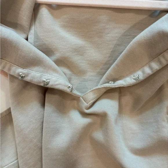 Lilla P Hook & Eye Sleeveless Women's Top in Pebble size Medium - Picture 5 of 8